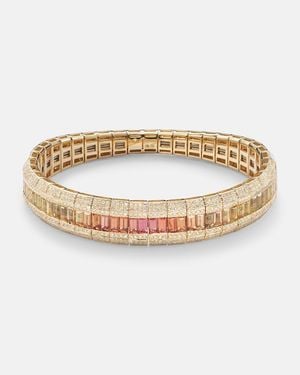 SHAY Armband Stretch Aus 18Kt Rosegold Mit Diamanten Und Amethyst - Mettallic