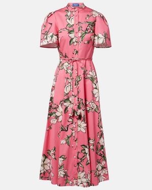 LEO LIN Zara Floral Cotton Shirt Dress in Yellow | Lyst LEO LIN Zara Floral Cotton Shirt Dress in Yellow | Lyst