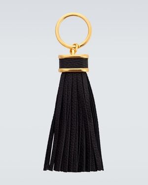 Tom Ford Porte-Cles En Cuir - Noir