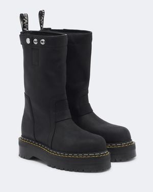 Rick Owens X Dr Martens – Stivali Drkshdw Quad Platform - Nero