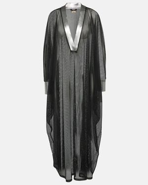 Balmain Mesh Kaftan - Black