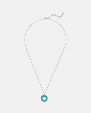 Mateo Halskette Aus 14Kt Gelbgold Mit Tuerkis - Weiß