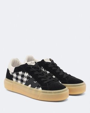 Hogan Crosswind Suede-Trimmed Sneakers - Brown