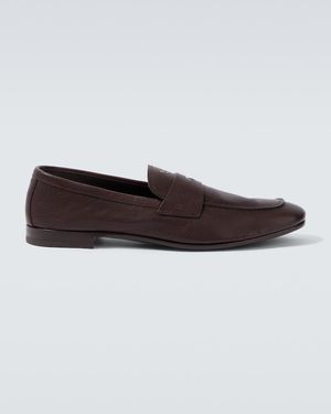 Prada Loafers Aus Leder - Braun