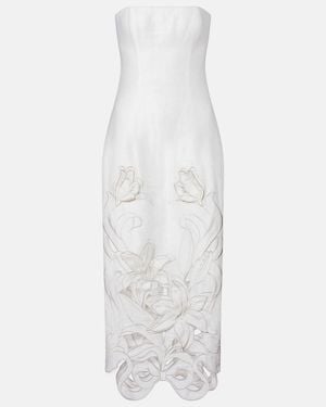 LEO LIN Bustier-Robe Rayna - Weiß