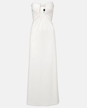 Christopher Esber Helix Gathered Maxi Dress - White