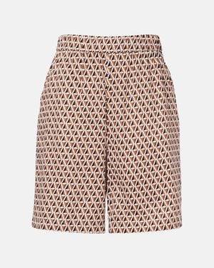 Max Mara Omelia Printed Cotton Bermuda Shorts - Multicolor