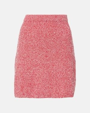 Ferragamo Cotton-Blend Miniskirt - Pink