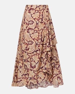 Ulla Johnson Sabina Printed Cotton-Blend Maxi Skirt - Multicolor