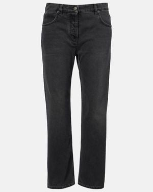 The Row Jeans Rectos Riaco De Tiro Medio - Gris