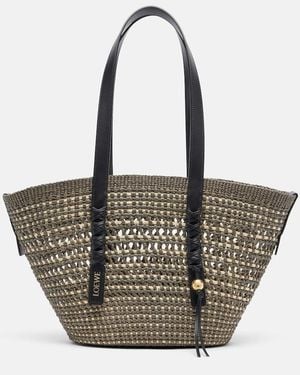 Loewe Bolso Cesta Paula's Ibiza Braid Medium - Verde