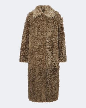 Arma Cristina Reversible Shearling Coat - Natural