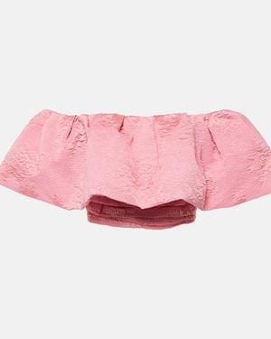 Rebecca Vallance Zelie Crop Top - Pink