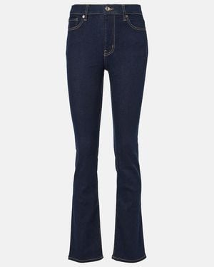FRAME Le High Straight Long Jeans - Blue