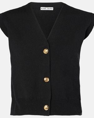 Blazé Milano Wool-Blend Vest - Black