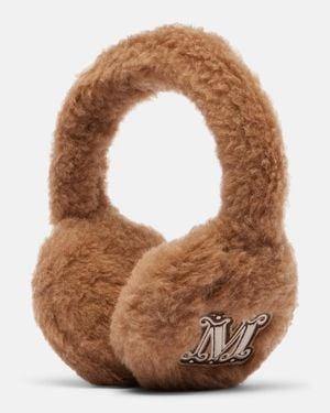 Max Mara Camel Hair And Silk Ear Muffs - Brown