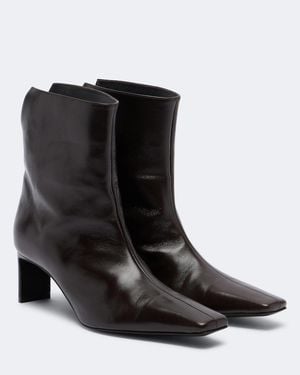 KHAITE Ankle Boots Ona Aus Leder - Schwarz
