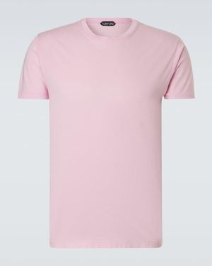 Tom Ford T-Shirt Aus Jersey - Pink