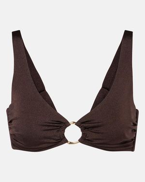 Heidi Klein Coco Palm Bikini Top - Brown
