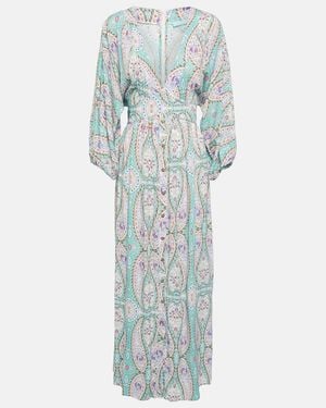 Melissa Odabash Seline Paisley Maxi Dress - Blue