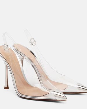 Gianvito Rossi Diana 105 Slingback Pumps - White