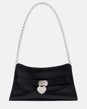 McQueen Borsa A Spalla Locke Small - Bianco