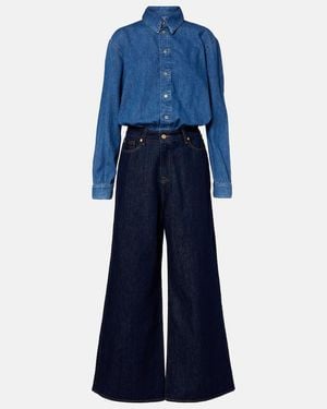 7 For All Mankind Denim Jumpsuit - Blue