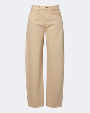 SLVRLAKE Denim Ella Barrel-Leg Jeans - Natural