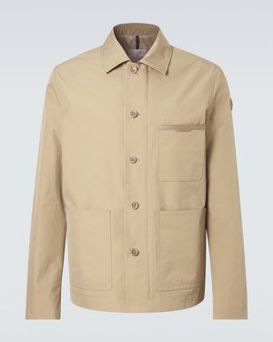 Moncler Nanav Seersucker Overshirt - Natural