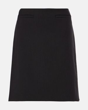 Sportmax Luigia Virgin Wool Miniskirt - Black