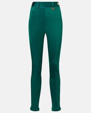 Chloé High-Rise Jersey Slim Pants - Green