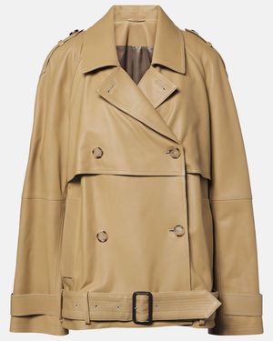 TOTEME Leather Jacket - Natural