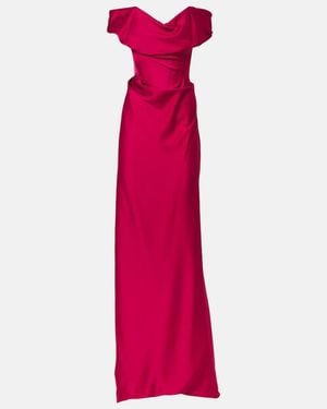 Vivienne Westwood Nova Cocotte Satin Corset Gown - Pink