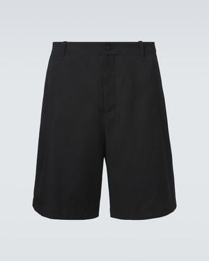 Jacquemus Bermudas Camargue De Lana Virgen - Negro