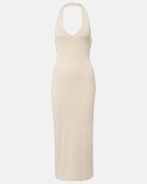 Nili Lotan Stevie Cotton Jersey Midi Dress - White