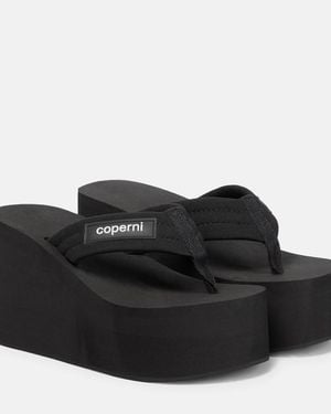 Coperni Plateau-Sandalen - Schwarz
