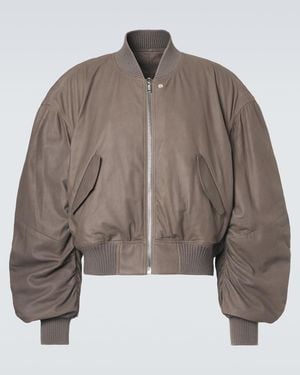 Rick Owens Bomberjacke Secchia Flight Aus Leder - Braun