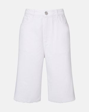 Rohe Cotton Capri Jeans - White