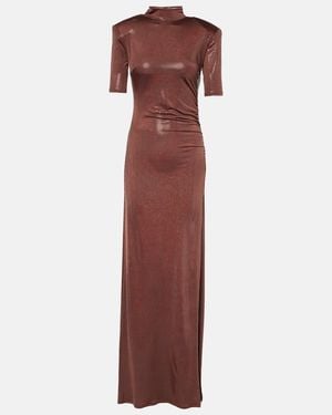 The New Arrivals Ilkyaz Ozel Pernille Crepe Gown - Purple