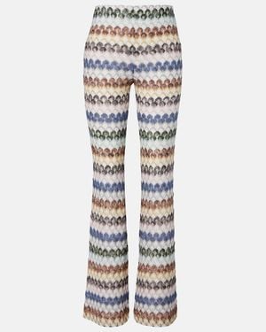Missoni Knitted Lame Flared Pants - Multicolor