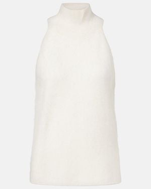 Lisa Yang Leya Knitted Cashmere Tank Top - White