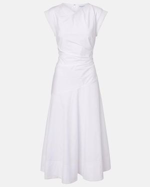 Veronica Beard Lisette Cotton-Blend Midi Dress - White
