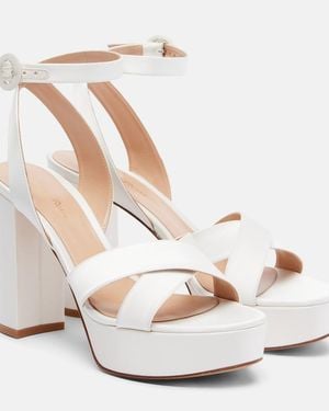 Gianvito Rossi Sandales A Plateau Sabrina - Blanc