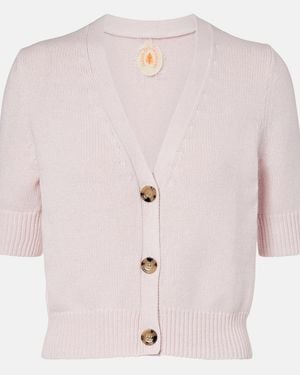 Jardin Des Orangers Cotton And Cashmere Cardigan - Pink