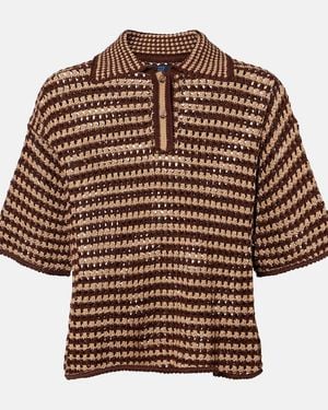 Polo Ralph Lauren Striped Cotton Jumper - Brown