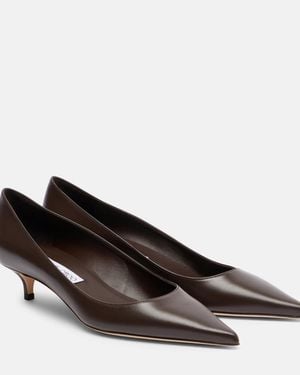 Jimmy Choo Amelia 35 Leather Court Shoes - Brown