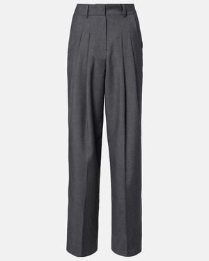 Frankie Shop Gelso High-rise Wide-leg Trousers - Grey
