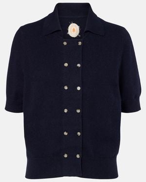Jardin Des Orangers Cotton And Cashmere Polo Shirt - Blue