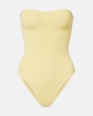 Hunza G Brooke Bandeau Swimsuit - Yellow