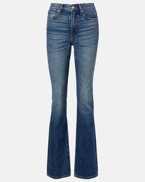 SLVRLAKE Denim Jeans Bootcut Jade De Tiro Alto - Azul
